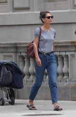 KATIE HOLMES Out in New York 07/17/2019