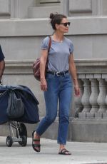 KATIE HOLMES Out in New York 07/17/2019