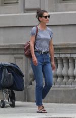 KATIE HOLMES Out in New York 07/17/2019