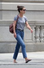 KATIE HOLMES Out in New York 07/17/2019
