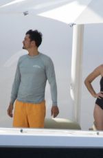 KATY PERRY in Swimsuit at a Boat in Mallorca 07/24/2019