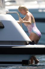 KATY PERRY in Swimsuit on Holiday in Mallorca 07/23/2019
