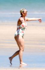 KATY PERRY in Swimsuit on the Beach in Ile de Re 07/08/2019