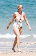 KATY PERRY in Swimsuit on the Beach in Ile de Re 07/08/2019
