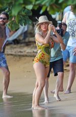 KATY PERRY in Swimsuit on the Set of Her New Music Video 07/02/2019