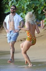 KATY PERRY in Swimsuit on the Set of Her New Music Video 07/02/2019