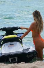 KELLIE STEWART in Bikini at a Beach in Miami 07/14/2019