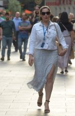 KELLY BROOK Leaves Global Radio in London 07/10/2019