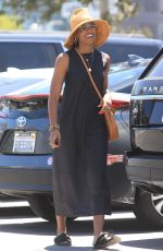 KELLY ROWLAND Shopping at Container Store in West Hollywood 07/22/2019