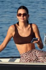 KENDALL JENNER at a Boat in Mykonos 07/09/2019