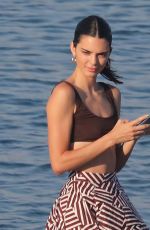 KENDALL JENNER at a Boat in Mykonos 07/09/2019