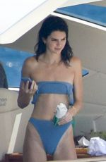 KENDALL JENNER in Bikini at a Tacht in Corsica 07/26/2019