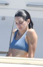 KENDALL JENNER in Bikini at a Tacht in Corsica 07/26/2019