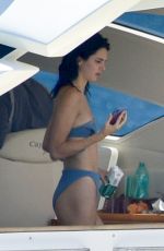 KENDALL JENNER in Bikini at a Tacht in Corsica 07/26/2019