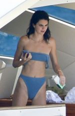 KENDALL JENNER in Bikini at a Tacht in Corsica 07/26/2019