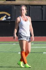 KENDRA WILKINSON Playing Soccer in Los Angeles 07/08/2019