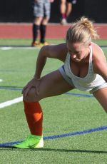KENDRA WILKINSON Playing Soccer in Los Angeles 07/08/2019