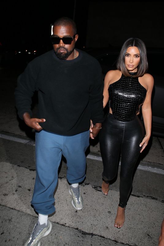 KIMA KARDASHIAN and Kanye West Arrives at Craig