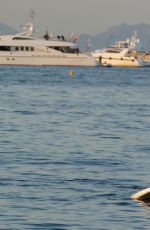 KIMBERLEY GARNER in Bikini at a Beach in St Tropez 07/22/2019