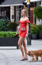 KIMBERLEY GARNER Out with Her Dog in London 07/17/2019
