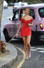 KIMBERLEY GARNER Out with Her Dog in London 07/17/2019