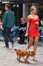 KIMBERLEY GARNER Out with Her Dog in London 07/17/2019