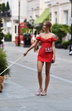 KIMBERLEY GARNER Out with Her Dog in London 07/17/2019