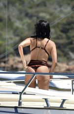 KOURTNEY KARDASHIAN in Bikini a Yacht in Sardinia 07/30/2019