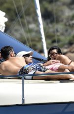KOURTNEY KARDASHIAN in Bikini a Yacht in Sardinia 07/30/2019
