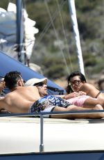 KOURTNEY KARDASHIAN in Bikini a Yacht in Sardinia 07/30/2019