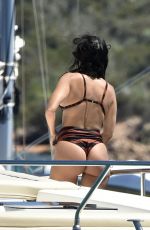 KOURTNEY KARDASHIAN in Bikini a Yacht in Sardinia 07/30/2019