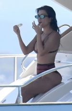 KOURTNEY KARDASHIAN in Bikini on Vacation in Sardinia 07/30/2019
