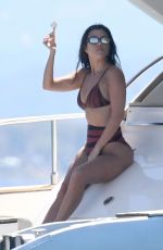 KOURTNEY KARDASHIAN in Bikini on Vacation in Sardinia 07/30/2019