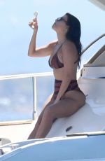 KOURTNEY KARDASHIAN in Bikini on Vacation in Sardinia 07/30/2019