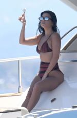 KOURTNEY KARDASHIAN in Bikini on Vacation in Sardinia 07/30/2019
