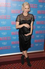 kPregnant KIMBERLY WYATT at Waitress the Musical Cast Change in London 0/702/2019