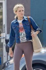 KRISTEN BELL Arrives at a Gym in Los Angeles 06/26/2019