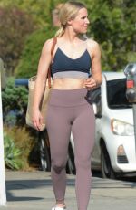 KRISTEN BELL Arrives at a Gym in Los Angeles 06/26/2019