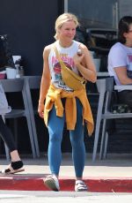 KRISTEN BELL Leaves a Gym in Los Angeles 07/09/2019