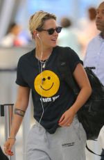 KRISTEN STEWART and STELLA MAXWELL at JFK Airport in New York 07/08/2019
