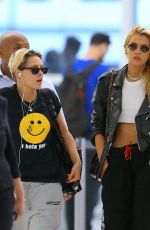 KRISTEN STEWART and STELLA MAXWELL at JFK Airport in New York 07/08/2019