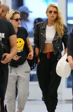 KRISTEN STEWART and STELLA MAXWELL at JFK Airport in New York 07/08/2019