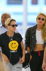 KRISTEN STEWART and STELLA MAXWELL at JFK Airport in New York 07/08/2019