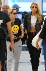 KRISTEN STEWART and STELLA MAXWELL at JFK Airport in New York 07/08/2019