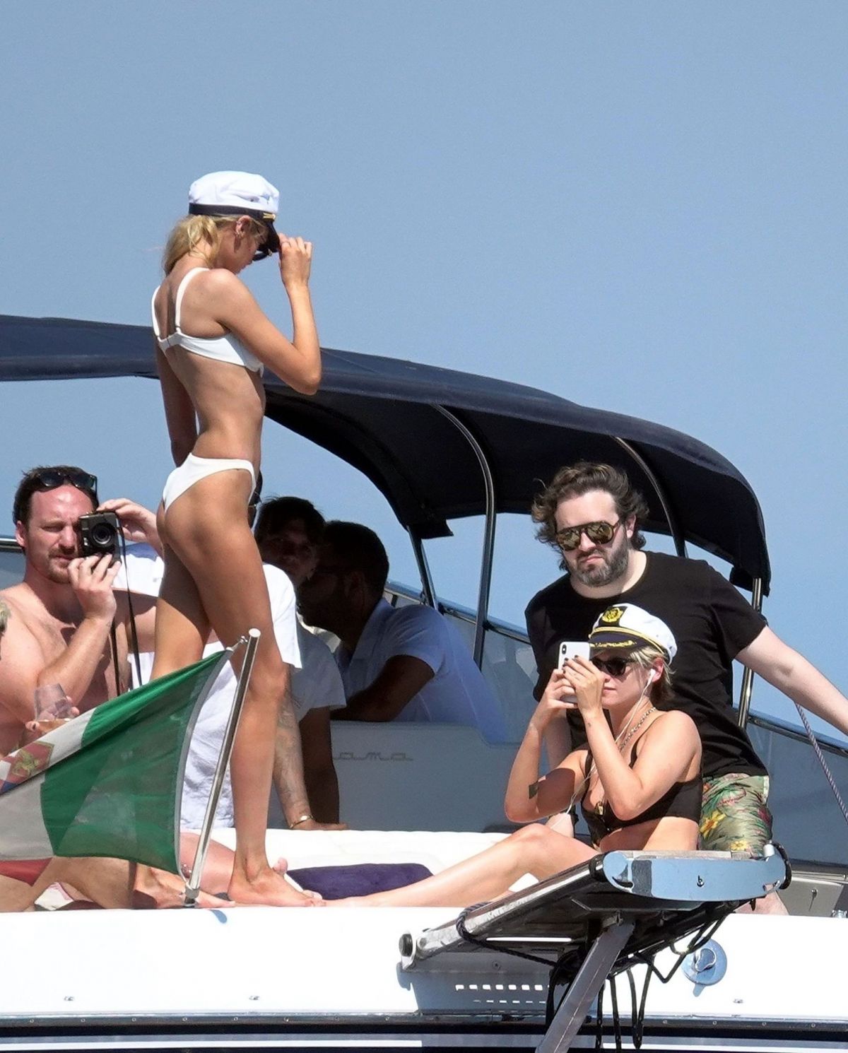 KRISTEN STEWART And STELLA MAXWELL In Bikinis At A Boat In Italy HawtCelebs