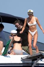 KRISTEN STEWART and STELLA MAXWELL in Bikinis at a Boat in Italy 07/17/2019