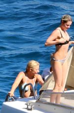 KRISTEN STEWART and STELLA MAXWELL in Bikinis at a Boat in Italy 07/17/2019
