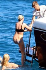 KRISTEN STEWART and STELLA MAXWELL in Bikinis at a Boat in Italy 07/17/2019