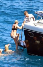 KRISTEN STEWART and STELLA MAXWELL in Bikinis at a Boat in Italy 07/17/2019