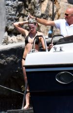 KRISTEN STEWART in Bikini at a Boat at Amalfi Coast 07/14/2019